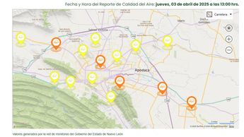 Calidad del aire 3 abril 13 horas