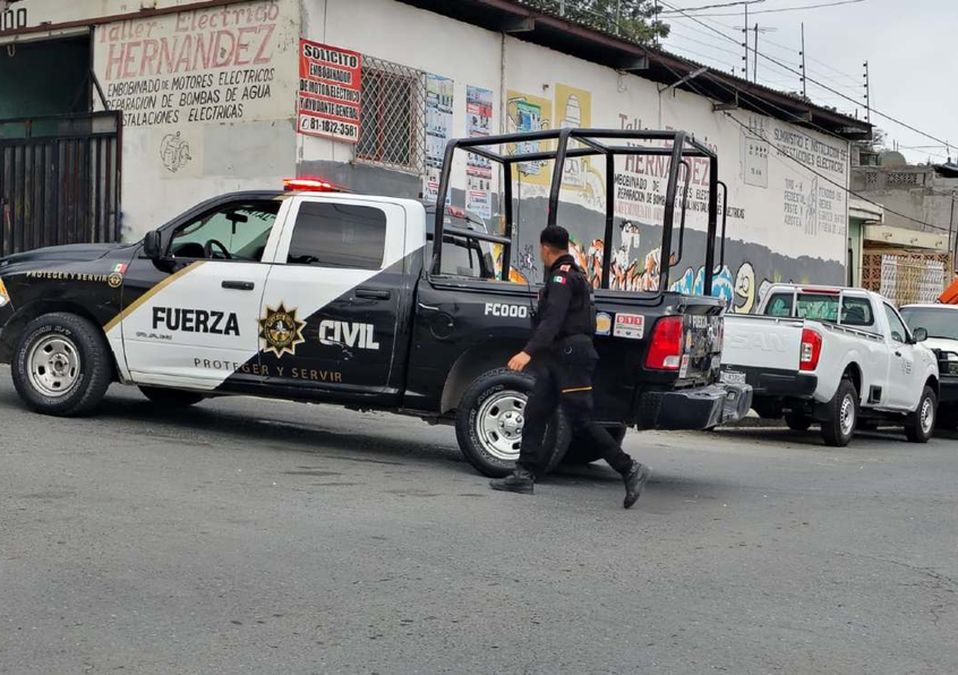 Una patrulla de Fuerza Civil recibió al menos un disparo de arma de fuego durante el ataque en Monterrey. | Agustín Martínez