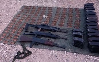 Armas y municiones aseguradas durante el operativo en Tamaulipas. | Cortesía