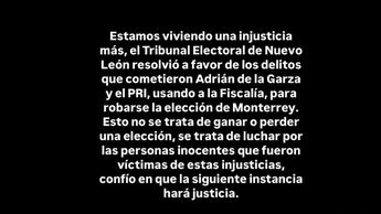 Mensaje Mariana Rodríguez
