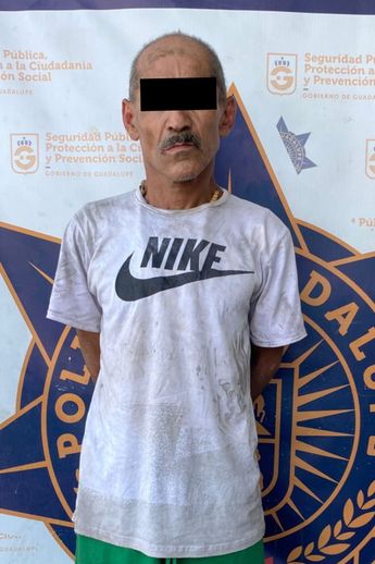 Hombre detenido por ingresar a vivienda resguardada por la Fiscalía de Nuevo León. | Cortesía