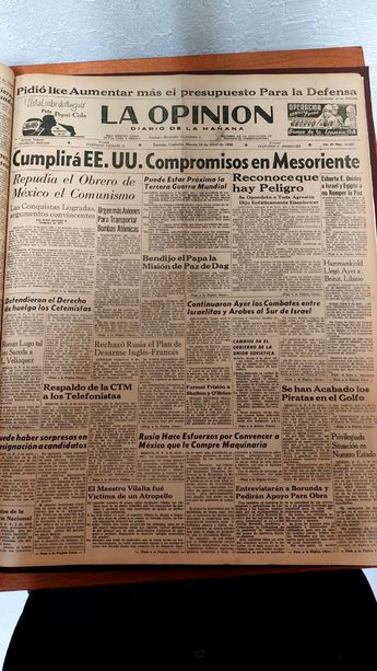 La portada de 1956 no solo hablaba de diplomacia fallida, sino de una carrera armamentista en pleno apogeo | FOTO: ESPECIAL