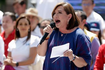 Xóchitl Gálvez compara a Alejandro Armenta con el marinismo, durante cierre de campaña de Eduardo Rivera en Puebla / Agencia Cuartoscuro