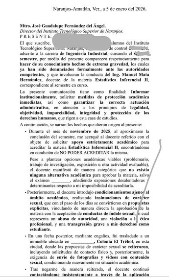 El propio alumno hizo llegar una carta al director del instituto detallando los hechos y pidiendo protección inmediata / Especial