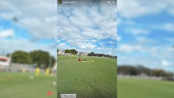 Sánchez Purata entrenando en Miami, Florida durante las vacaciones de Tigres / Captura