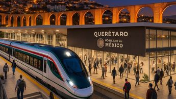 El tiempo estimado de viaje de los 255 kilómetros de tramo de Querétaro hacia la capital del país será de 1 hora 50 minutos. Foto: Gemini.