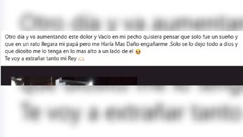 Mensaje que publicó joven tras muerte de su padre en Montemorelos. | Especial