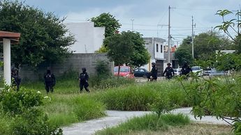 Balacera provoca fuerte movilización en Zuazua, Nuevo León.| Edgar Plata