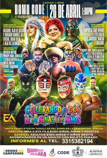 Cartel oficial de la función gratuita por el Día del Niño en Guadalajara | Code Jalisco