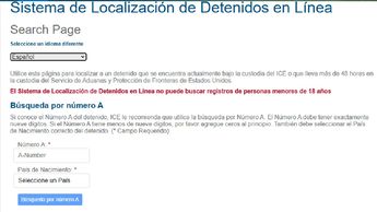 Búsqueda por 'Número A'.| ICE