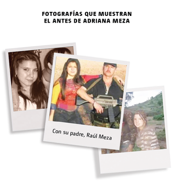 Fotografías antiguas de Adriana Meza, pareja de Ovidio Guzmán López. | Especial