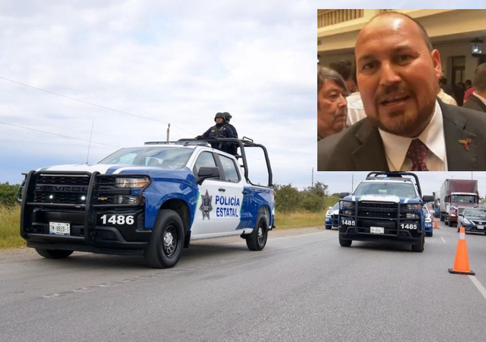 Hombres armados atacan convoy del secretario General de Gobierno de Tamaulipas. | Especial