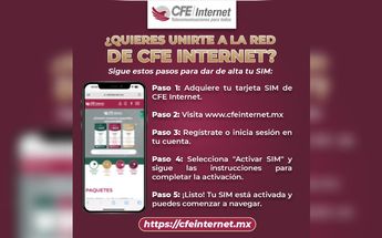 Para contar con el servicio de MiFI CFE primero debes contar con un chip del servicio / MIFi CFE
