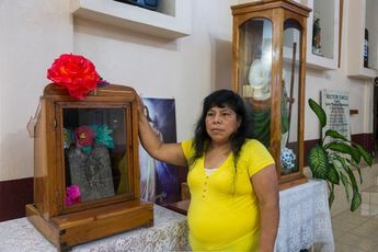 Piedra en donde apareció la Virgen de Guadalupe en Xicotepec | Andrés Lobato