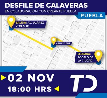 Desfile de Calaveras en Puebla 2022