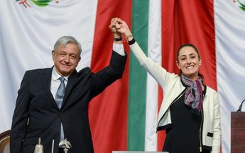 Claudia Sheinbaum y Andrés Manuel López Obrador / Twitter