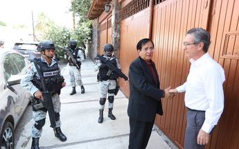 Guardia Nacional custodia a candidatos en Celaya