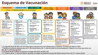 Esquema de vacunación por edades de la población / SSa