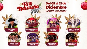 Belanova, Espinosa Paz, Pandora, Despechados Tour, Pequeños Musical y Cárgate de Risa en el cartel del Foro Navideño Puebla 2025 | Gobierno de Puebla