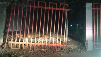 Barandal afectado por el percance en el Parque España. | Miranda Arias