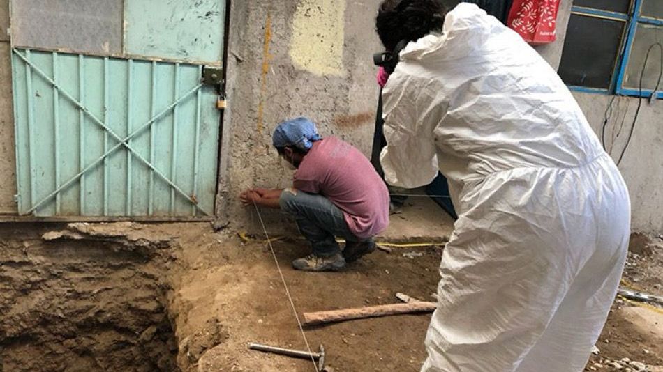 Los restos se han localizado enterrados y en las paredes de la vivienda. / (Especial)