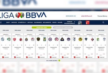 Jornada 2 Liga MX / CORTESÍA: CAPTURA DE SITIO WEB