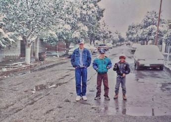 Fotografía de la nevada en Torreón, 1997.