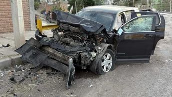 Así habría quedado la camioneta de Yanin Campos
