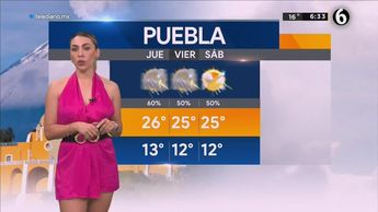 Pronóstico del tiempo para Puebla, con Jessica de Luna - 08 de Junio de 2022