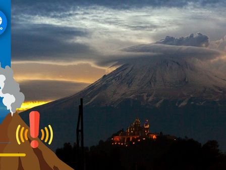 La Actividad del Popocatépetl se mantiene en la fase 2 del Semáforo de Alerta Volcánica / Andrés Lobato
