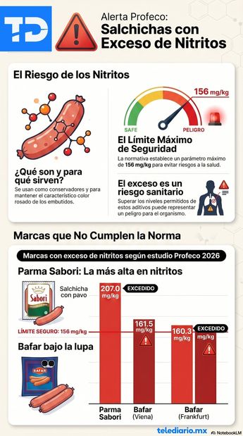 El estudio de la Profeco encontró que tres productos superan la norma de seguridad para conservadores | Telediario con NotebookLM