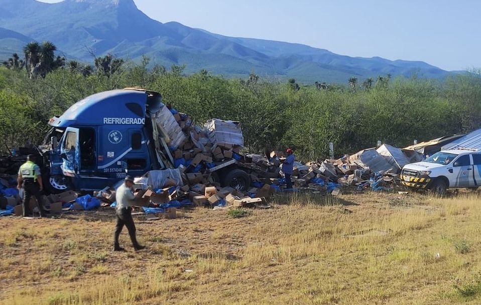 El accidente ocurrió en el kilómetro 74 de la Autopista a Laredo. | Francisco Zúñiga Esquivel