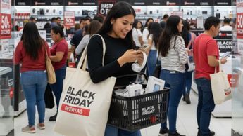 Diversas tiendas nacionales e internacionales participan en el Black Friday 2025 en México | Gemini IA (imagen ilustrativa)