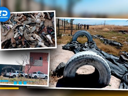 Imágenes de lo que se encontró en el rancho Izaguirre, Teuchitlán / Especial