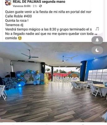 La mujer hizo una invitación pública al evento. | Especial