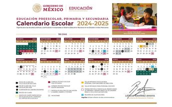 Calendario escolar 2024 - 2025 / SEP