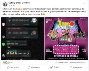 Ojitos y Zhapis Dembow compartieron que por motivos de trabajo no pudieron asistir al evento / Captura de pantalla