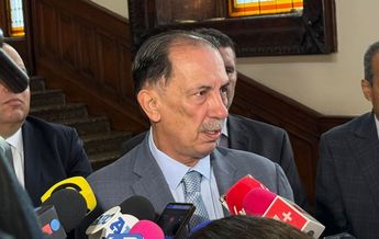 El fiscal de Nuevo León, Javier Flores dio declaraciones luego de la reunión de seguridad en Palacio de Gobierno. | Víctor González