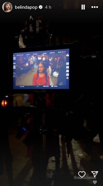 Belinda sorprendió al aparecer en las calles de Guanajuato capital con nuevo look para las grabaciones de su nuevo video musical.