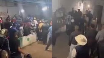 Pelea de gallos termina en pelea de GALLEROS en San Pedro | VIDEO