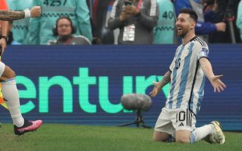 Messi festeja el campeonato del mundo/ AFP