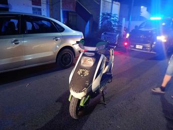 Motocicleta que el hombre detenido intentaba robar al ser capturado. | Cortesía