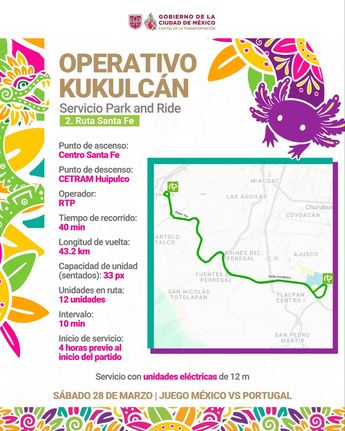 Ride Circuito Santa Fe. / Gobierno CdMx