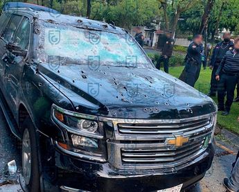 Camioneta en la que viajaba Omar Gracía Harfuch el 26 de junio de 2020