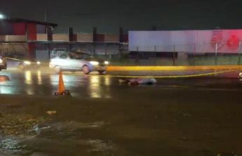 El fatal accidente causó una importante obstrucción vial.