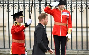 Príncipe Harry arribando a la coronación del rey Carlos III / AP
