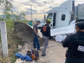 El conductor del vehículo pesado fue identificado como Bonifacio Palacios de 58 años. | Cortesía