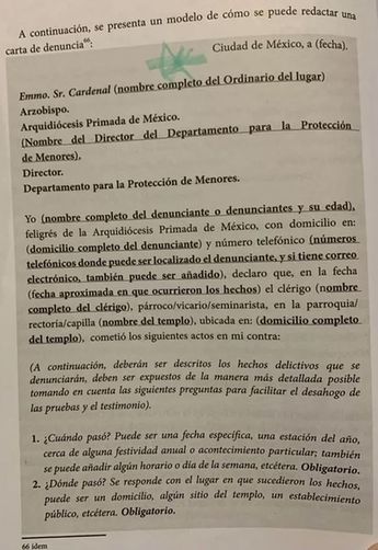 En la guía de 85 páginas la Iglesia católica hace un repaso sobre qué es el abuso sexual. | Cortesía
