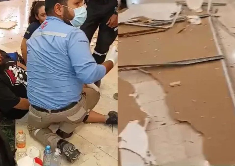 Joven lesionado en plaza comercial de San Pedro espera recibir ayuda para cubrir gastos médicos del accidente