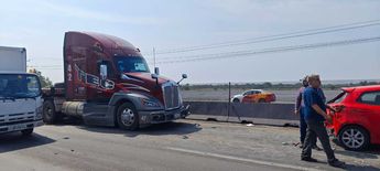 Accidente vial en el Libramiento Noroeste en Escobedo. | Francisco Zúñiga Esquivel